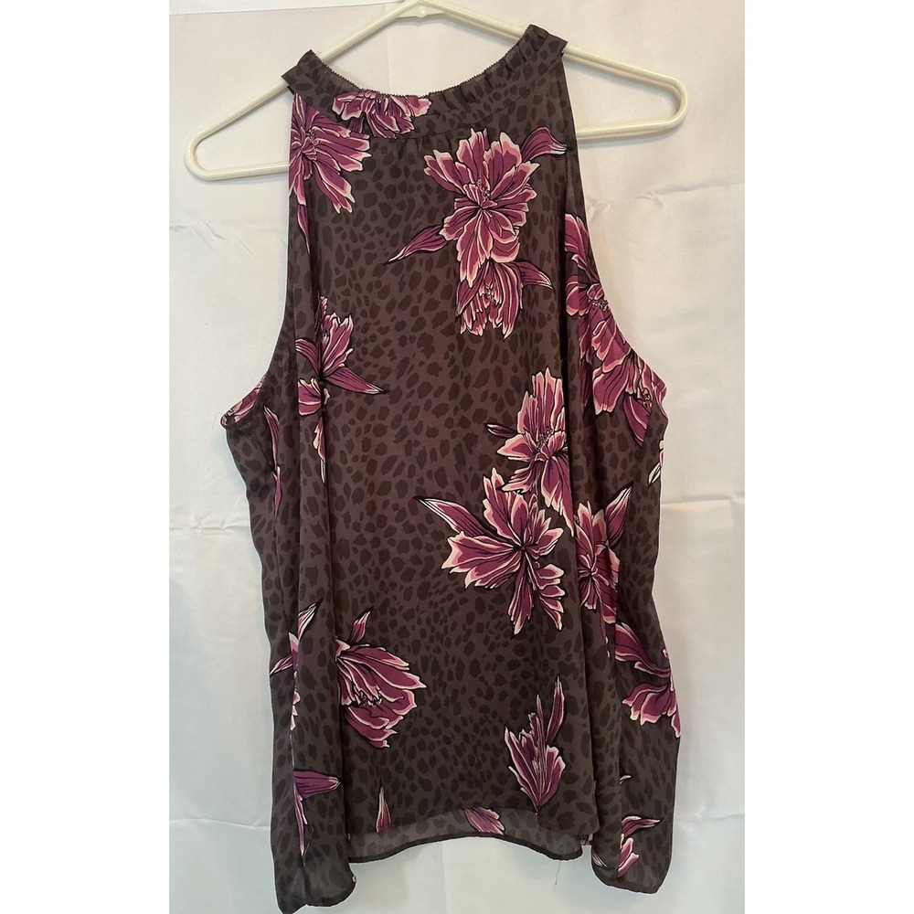 Apt 9 - Sleeveless - Bare Shoulder Sheer Summer Blouse -‎ Size XL - Floral
